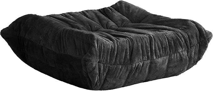 Bean Bag Ottoman, Memory Foam Lazy Bean Bag Sofa, Fireside Chair Foot Rest by Cansunna