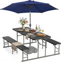 VINGLI Folding Picnic Table and Bench Set by VINGLI