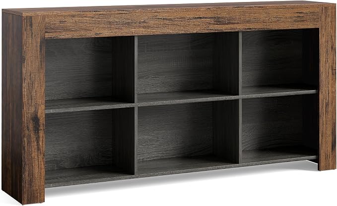 LITTLE TREE TV Stand with Storage, 63-Inch Entertainment Center with Shelves - Image 8