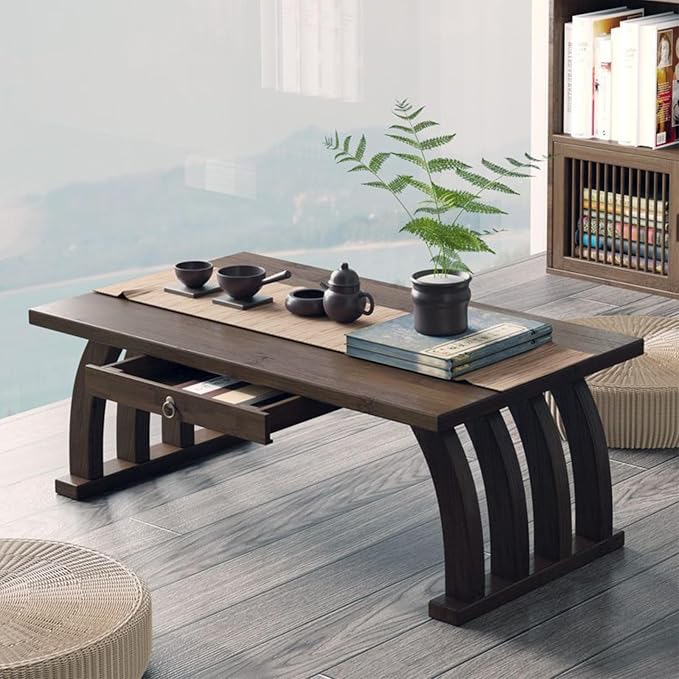 Bamboo Japanese Low Coffee Table, Altar Table by Unknown