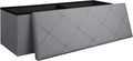 43 Inches Folding Storage Ottoman Bench by Unknown