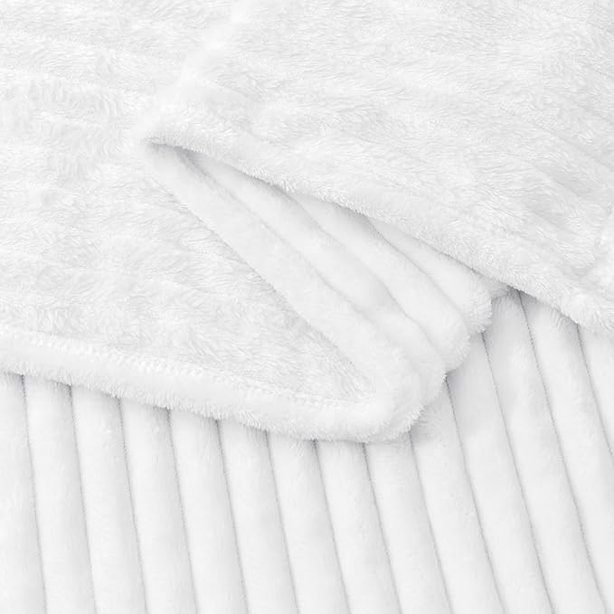BEDELITE Fleece Blanket Queen Size – 3D Ribbed Jacquard Soft and Warm - Image 4