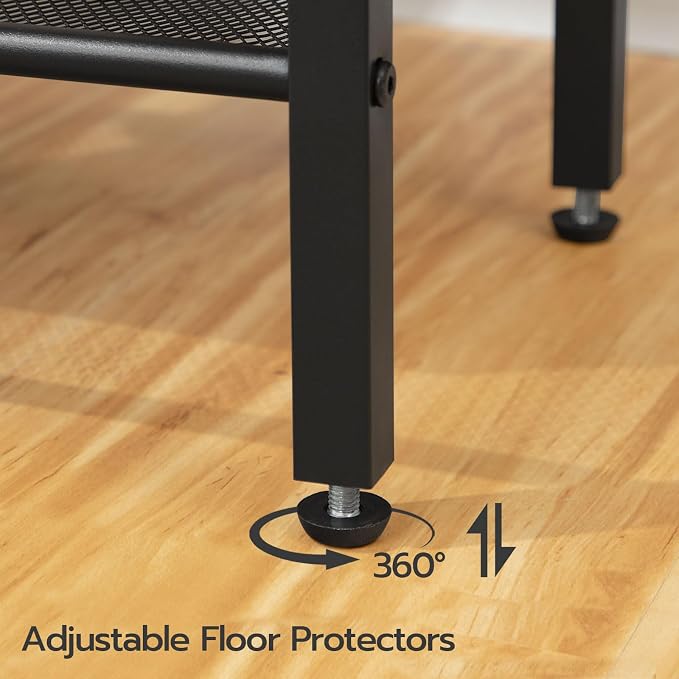 HOOBRO Side Table with Charging Station and USB Port, Small End Table - Image 8