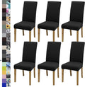 BIETYONE Stretch Dining Chair Covers Set of 6, Soft Removable Washable Kitchen by BIETYONE