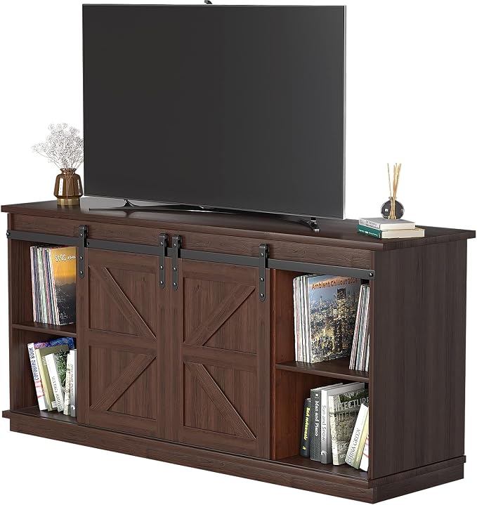 JUMMICO TV Stand for 65 Inch TV, Entertainment Center - Image 8