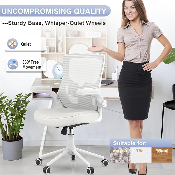 Office Chair for Long Hours & Lower Back Pain Relief – 4" Thick Molded Foam - Image 7