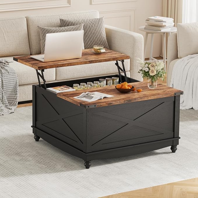 ALLSTAND 31.5" Lift Top Coffee Table - Image 8
