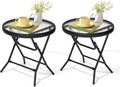 2 Pieces Outdoor Side Table by Enjoymyhome