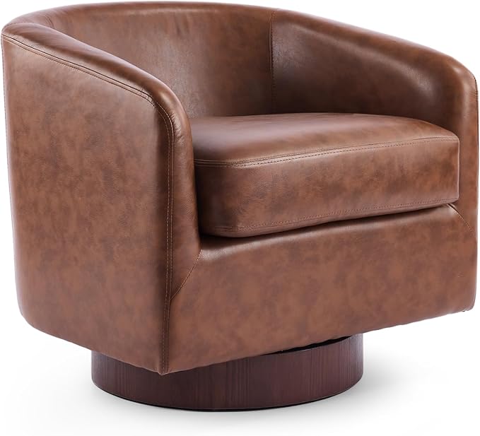 VINGLI 360°Swivel Accent Chair - Image 9