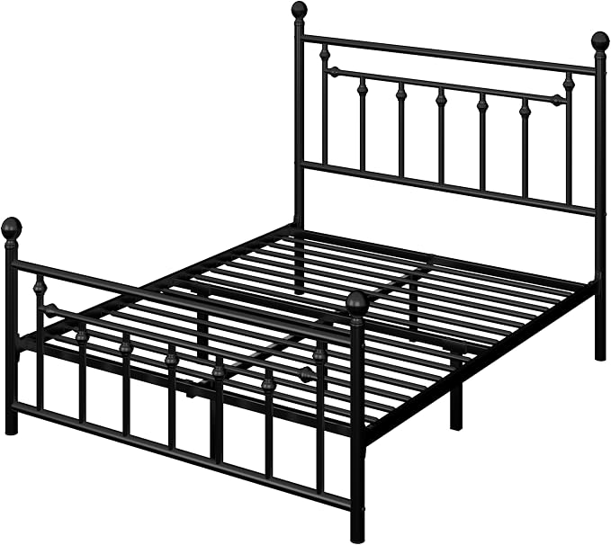 Allewie 14 Inch Queen Size Metal Platform Bed Frame - Image 9
