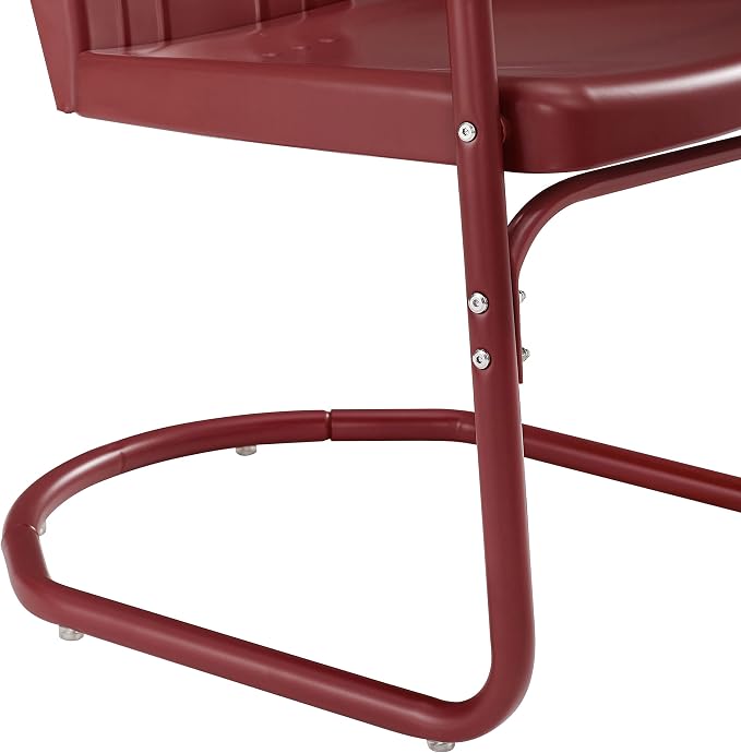Crosley Furniture Tulip 2-Piece Outdoor Chair Set, Retro Metal Patio Chairs - Image 10
