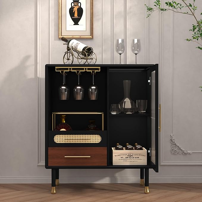 ARTPOWER Modern Coffee Bar Cabinet - Image 3