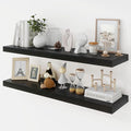 Acovy 36 Inch Floating Shelves, 9.3" Deep Floating Shelf Wall Mounted, Rustic by Acovy