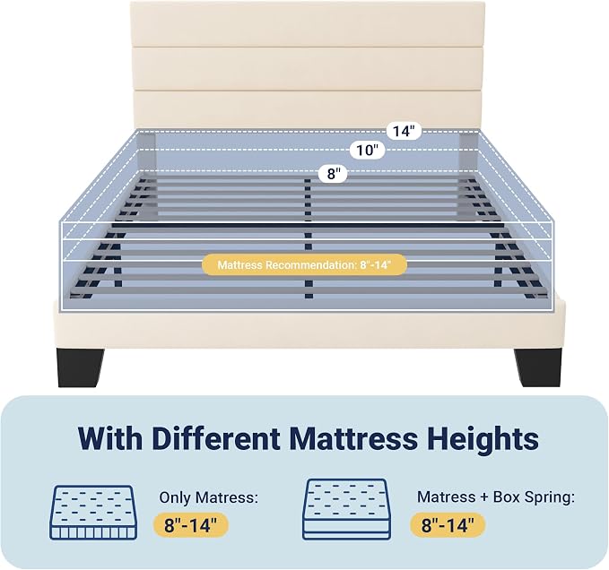 Allewie Queen Size Platform Bed Frame - Image 7