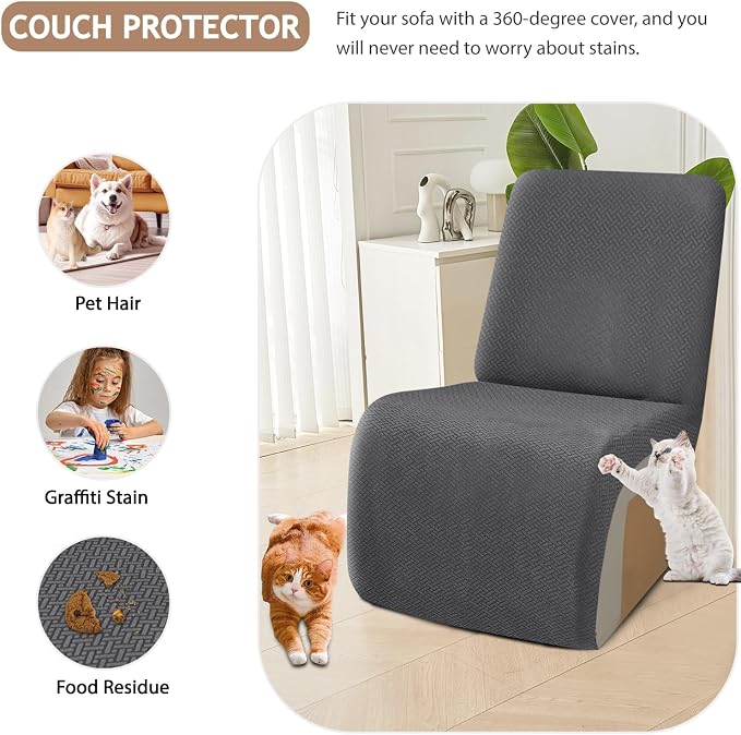 ALIECOM 100% Waterproof Recliner Sectional Couch Covers L Shape Stretch Corner - Image 4