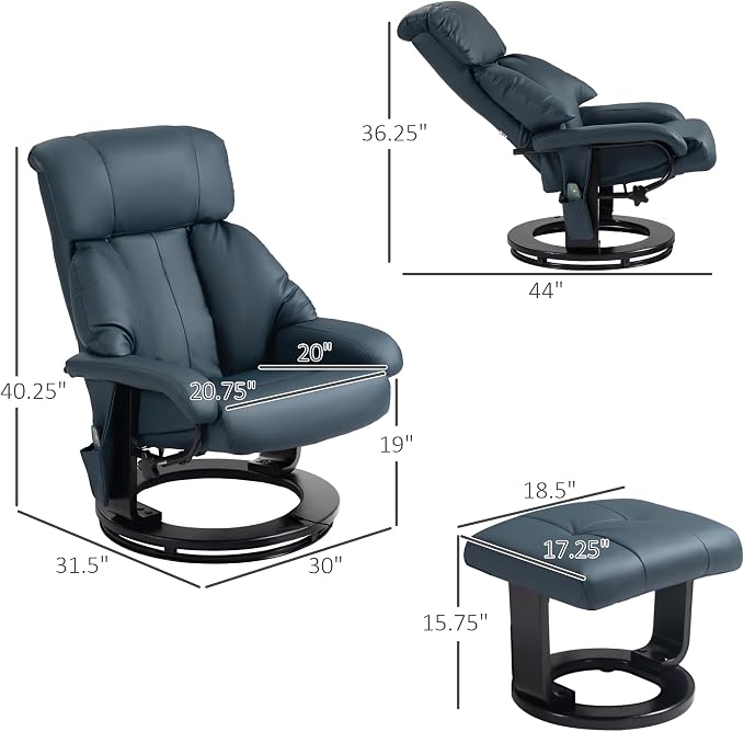 HOMCOM Massage Recliner Chair - Image 3