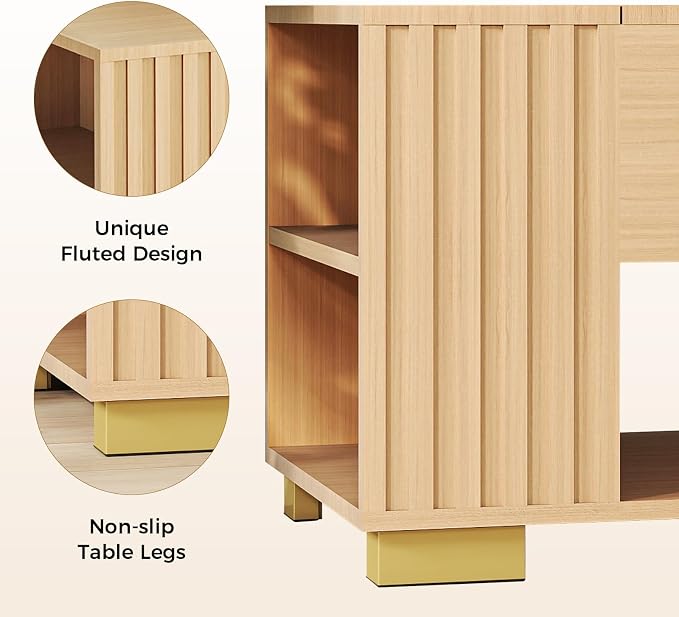 COMHOMA Lift Top Coffee Tables for Living Room, Adjustable Wooden Tea Table for - Image 7
