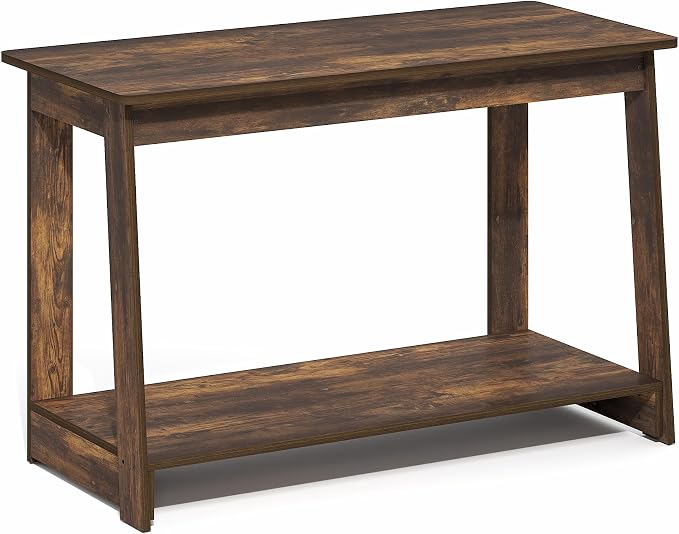 Furinno Beginning TV Stand, 2-Tier Rectangular Entertainment Center - Image 6