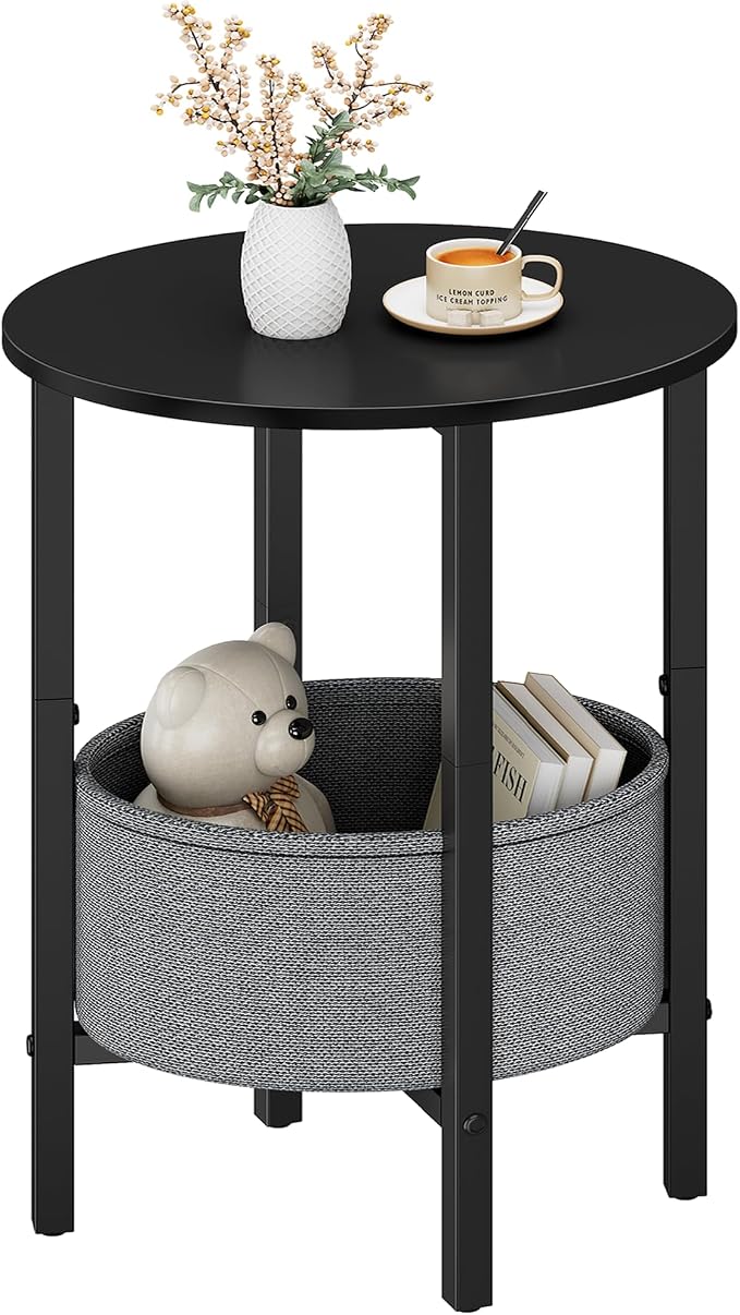 Vagusicc Round Side Table End Table by Vagusicc
