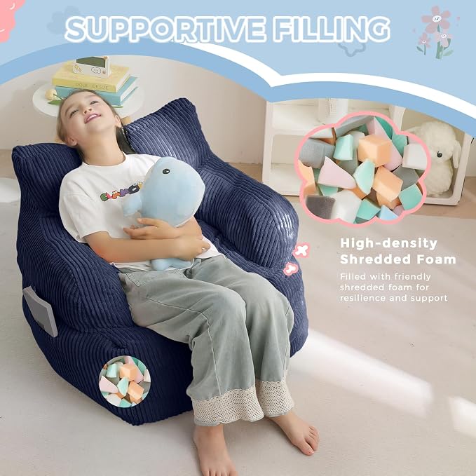 MAXYOYO Kids Bean Bag Chair, Stuffed Toddler Bean Bag Sofa - Image 7
