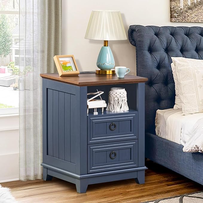 Joaxswe 18" Farmhouse Night Stands Set of 2 - Image 7