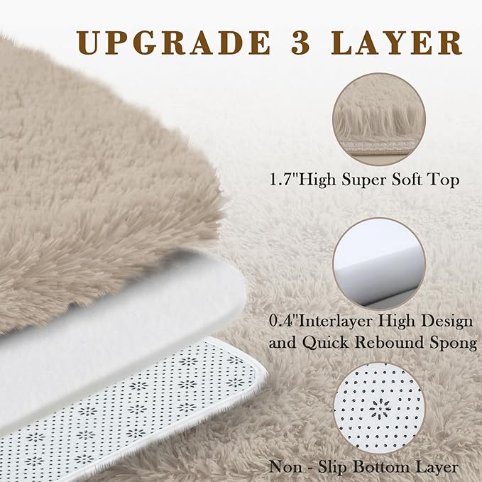 8x10 Area Rugs for Living Room Bedroom, Large Area Rug Shaggy Carpet Soft Plush - Image 5