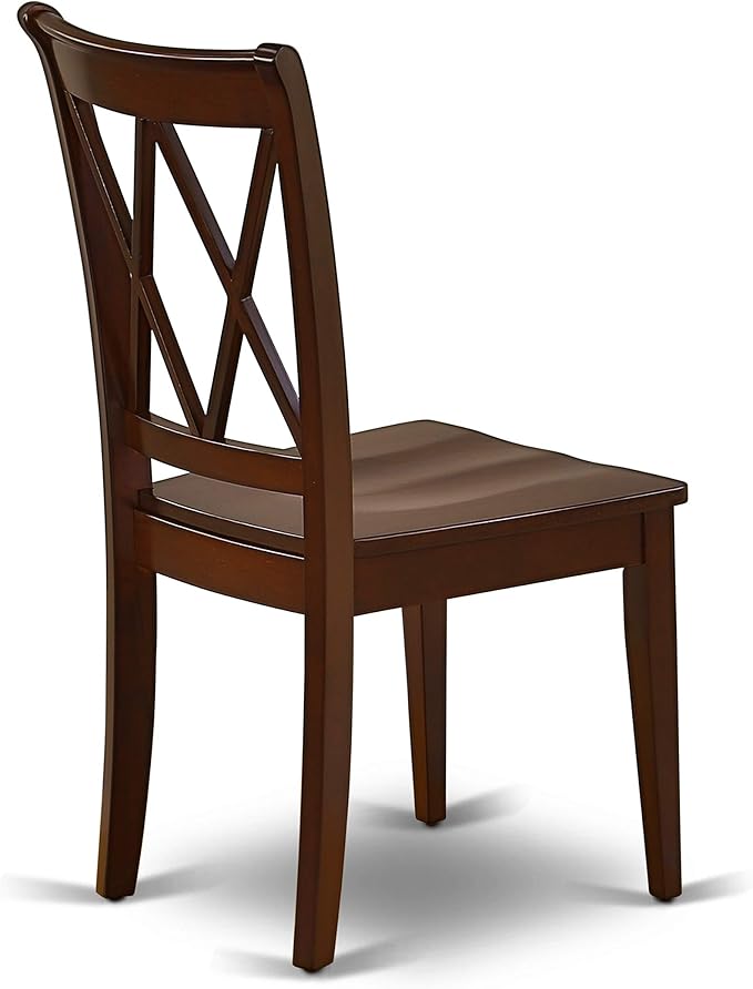 East West Furniture CLC-MAH-W Clarksville Dining Chairs - Image 7