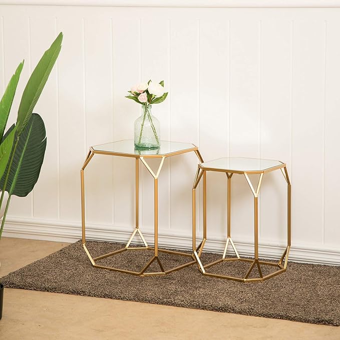 Glitzhome Modern Nesting Tables, Side/End Tables - Image 5