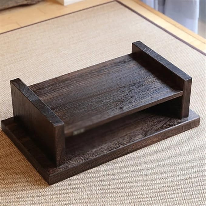Side Table Asian Antique Furniture Japanese Floor Tea Table Rectangle Living - Image 7
