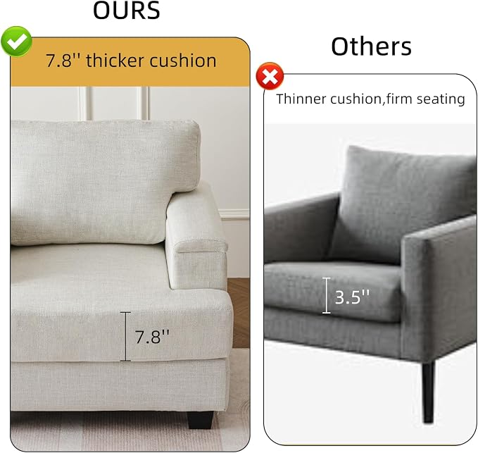 Oversized Accent Chair with Armrest Organizer, Comfy Living Room Chairs with - Image 6
