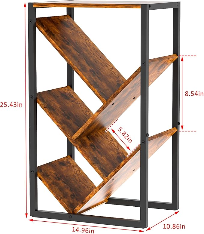 Small Bookcase - 5 Tier Tree Bookshelf - Image 2