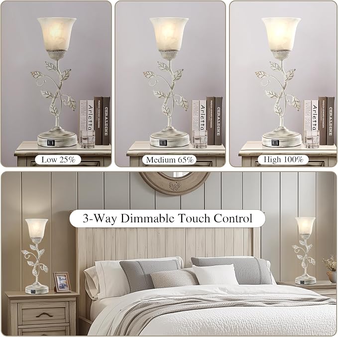 Set of 2 Rustic Touch Table Lamps - Image 2