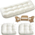 1 MIDDLE ONE Wicker Chair Cushions 3 Pieces Set by 1MIDDLEONE