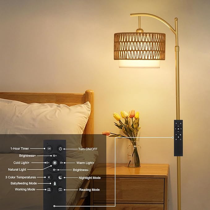 Gold Floor Lamps for Living Room - Image 7