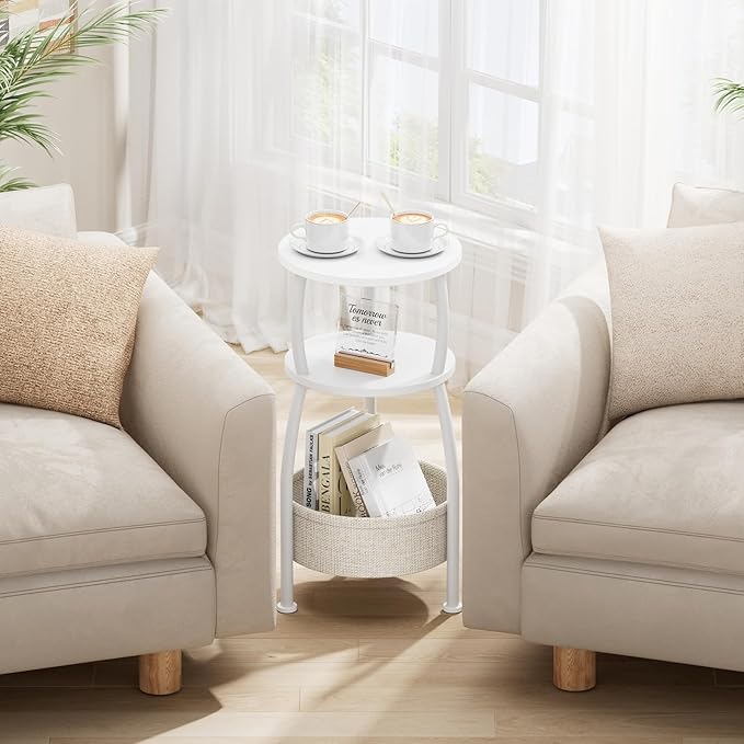 Small Round Side Table for Living Room - Image 4