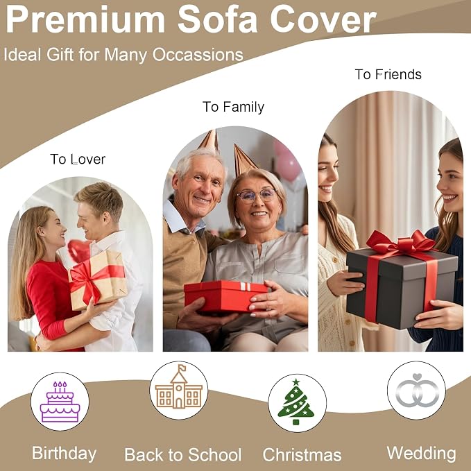 VClife Bohemian Couch Covers for Dog, Anti Slip Sofa Furniture Protector - Image 8