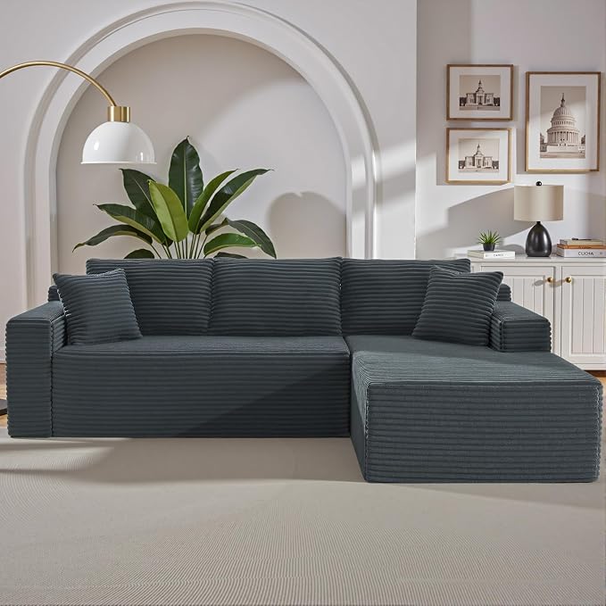 105 Inch Cloud Sectional Couch, Modern Modular Sectional Sofa by HANXIN