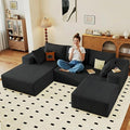 95" Cloud Sectional Couch U-Shaped Chaise by ODUWA