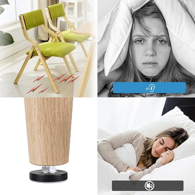 WAFJAMF M8 Thread Leveling Feet PTFE Bottom, Adjustable Furniture Feet Threaded - Image 2