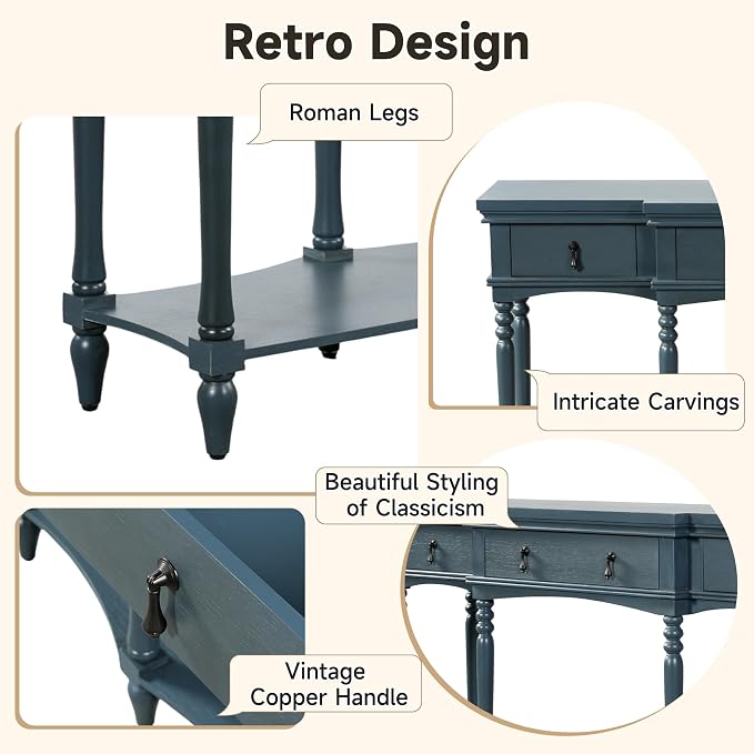 Traditional Retro Console Table - Image 6