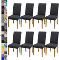 BIETYONE Stretch Dining Chair Covers Set of 8, Soft Removable Washable Kitchen by BIETYONE
