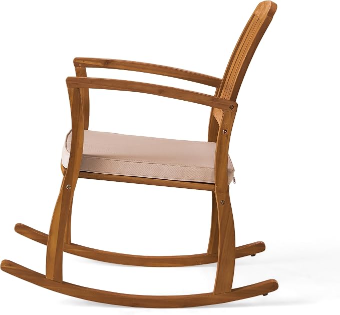 Christopher Knight Home Selma Acacia Rocking Chair - Image 8