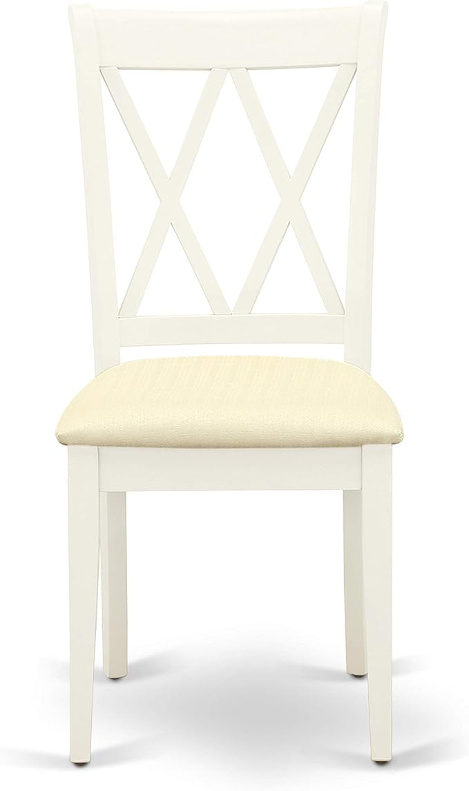 East West Furniture CLC-LWH-C Clarksville Kitchen Dining Chairs - Image 4