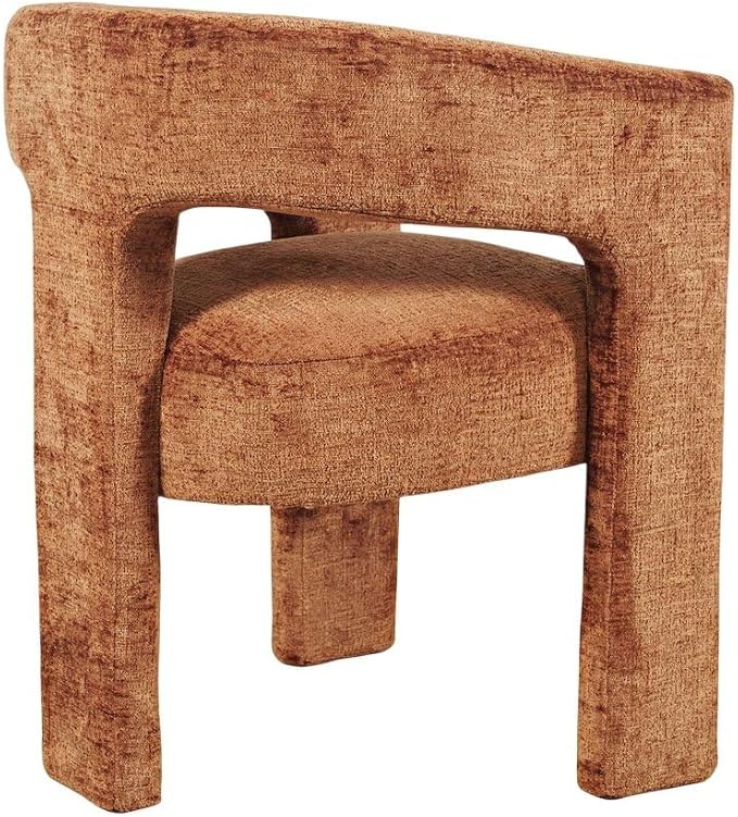 Jofran Gwen Jacquard Upholstered Accent Chair, Modern Luxury Plush Sculptural - Image 5