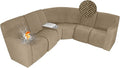 ALIECOM 100% Waterproof Recliner Sectional Couch Covers L Shape Stretch Corner by ALIECOM