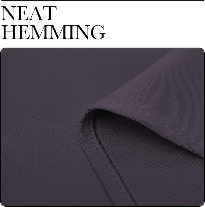 NICETOWN Greyish Purple Blackout Curtains 72 inches Length - Image 6