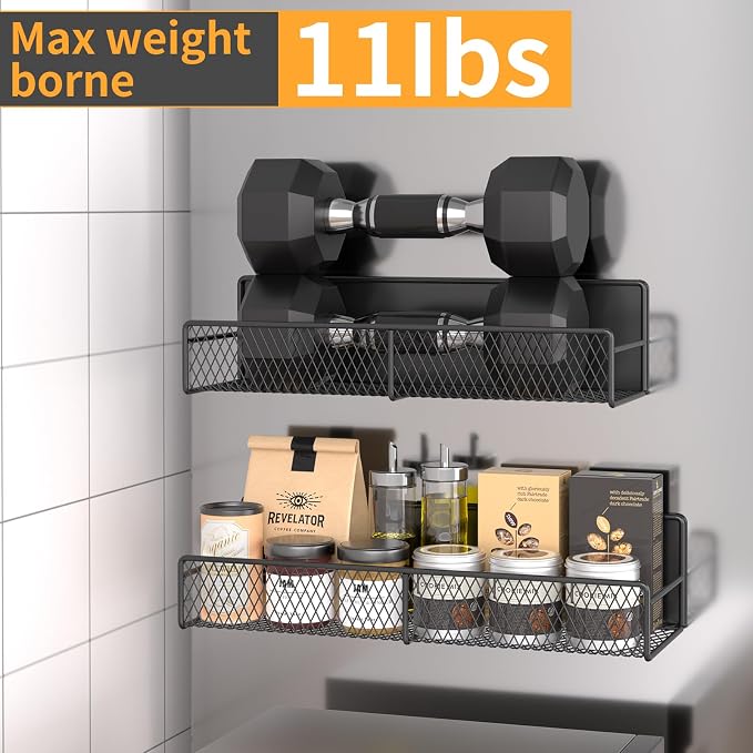 DTUQYX Magnetic Spice Rack for Refrigerator, 4 Pack 100% Metal Strong Magnet - Image 3