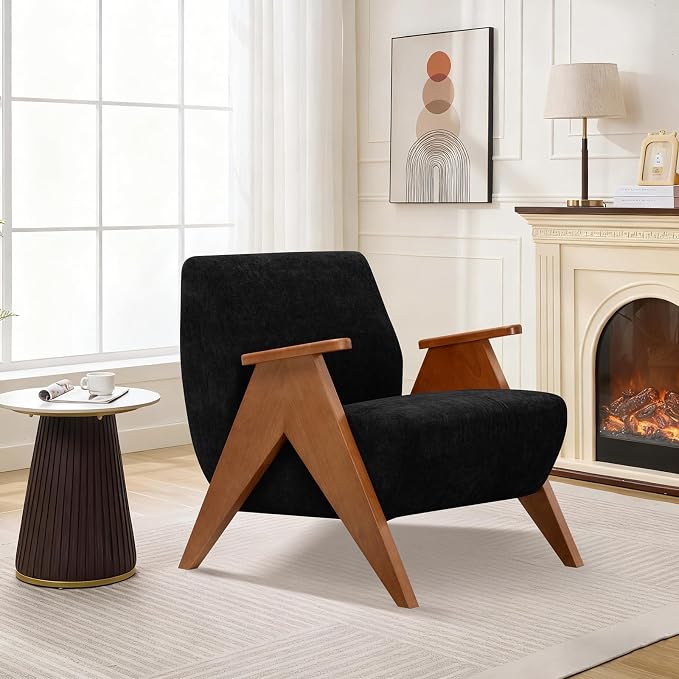 2 Pcs Home Accent Chair Mid Century Modern Accent Chair - Image 8
