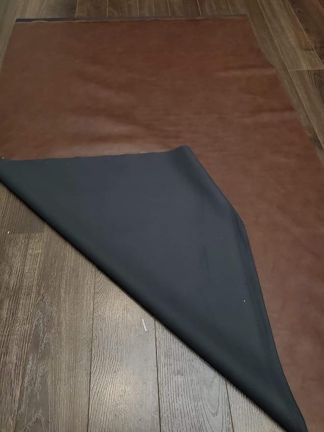 NAT Leathers | Brown Soft Faux Leather Fabric Sheet PU | 5 Yards Cut by The - Image 5