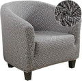 SearchI Club Chair Slipcover Stretch Barrel Chair Covers Printed Tub Chair by SearchI